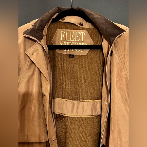 VINTAGE LONDON STYLE TRENCH-COAT | TAN/BROWN - Picture 4 of 7